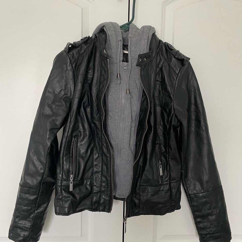 Faux leather jacket